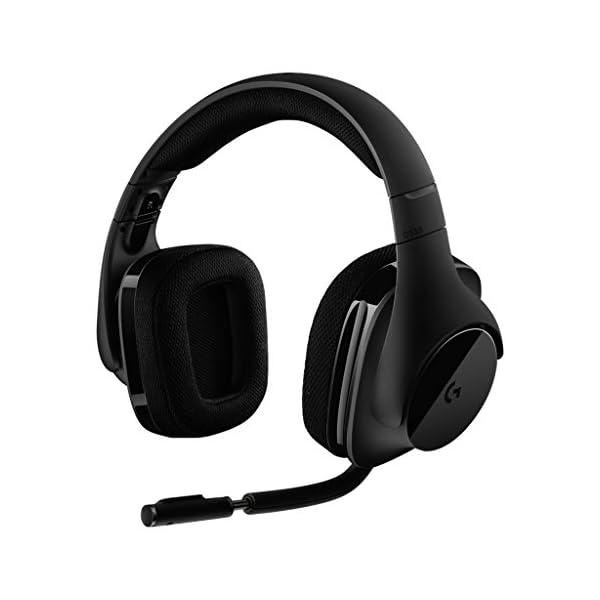 Logitech G533 Auriculares Gaming Inalámbricos, 7.1 Surround DTS Headphone:X, Transductores 40mm Pro-G, Micrófono, 2, 4…
