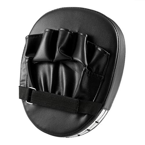 Coussin de Cible de Poing de Main Flexible Taekwondo Sanda de Formation Pied Muay Thai MMA Boxe Cible à la Main de Karaté Kung fu Pad Noir WEIWEITOE