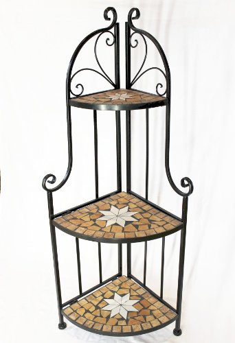 DanDiBo Eckregal Mosaik Merano 12005 Bücherregal 114 cm aus Metall Schmiedeeisen Regal - 4