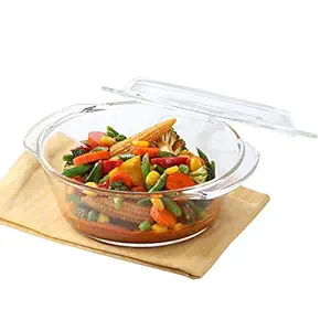 Borosil Deep Round Casserole, 2.5 Litres
