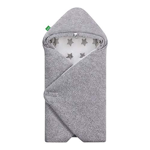 LULANDO YETI Copertina Avvolgente di Velluto per Ovetto e Seggiolino Auto, 75x75 cm, Prodotto per Bambini e Neonati, Protezione Marsupio, Reversibile, Morbido