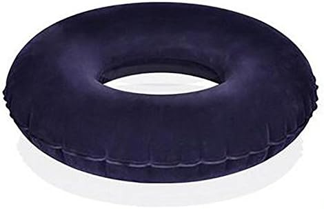 XUAN Premium Inflatable Donut Anti-Bedsore Inflatable Air Cushion Day To Day Use Velvet Cover Ideal For Prolonged Sitting 40X10.5CM , a