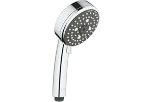 GROHE Vitalio Comfort 100 - Manopola Doccia 10cm, 4 getti, tecnologia Water Saving, Sistema di montaggio universale, 26094000