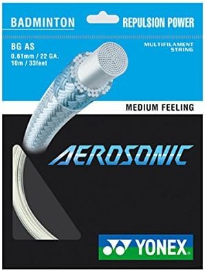 YONEX AEROSONIC 10 M Set BADMINTON RACKET STRING WHITE NEW WOW - all-in-one-outlet-24