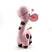 HuntGold 1X Soft Plush Giraffe Shape Baby Christmas Gift Infant Boy Girl Xmas Toy Doll(pink)