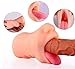 Produktbild Blowjob Taschenmuschi - Realistische Gummimuschi Als Sexspielzeug Für Männer - 3D Mund. Masturbator Mit Zunge Und Zähnen - Oral Sex Für Maximalen Spaß