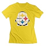 O-Neck Short Sleeve Style. Nana-Custom Tees - Camiseta - para mujer Negro amarillo XXL