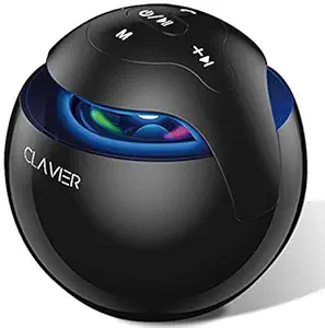 Clavier Fusion Portable Bluetooth Speaker, Bluetooth 5.0 Wireless Speakers with HD Sound and Rich Bass, LED Flashing Light, Built-in Mic for iPhone & Android