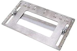 TOOLOFLIFE Localizzatore di perforazione della maniglia della mobilia della porta, guida del trapano del calibro della maniglia della mobilia della porta dell'acciaio inossidabile