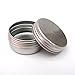 10x ALUMINIUM JAR POT TIN CONTAINER (15ml) For Nail Art MakeUp Cosmetic Travel Creams Lip Balm Tattoos