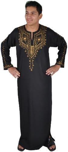 Egypt Bazar Men's Casual Shirt Black Black