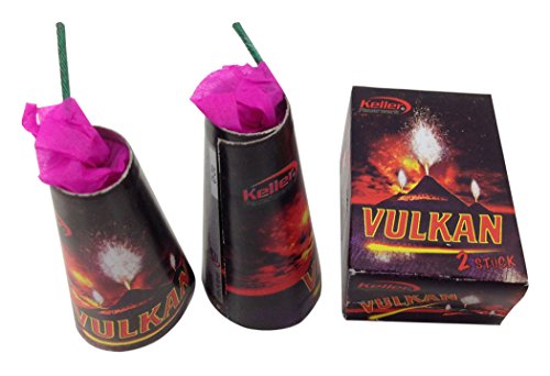 CMG P019 5x je 2 = 10 Vulkan Feuerwerk Set mit knisternden Leuchteffekten