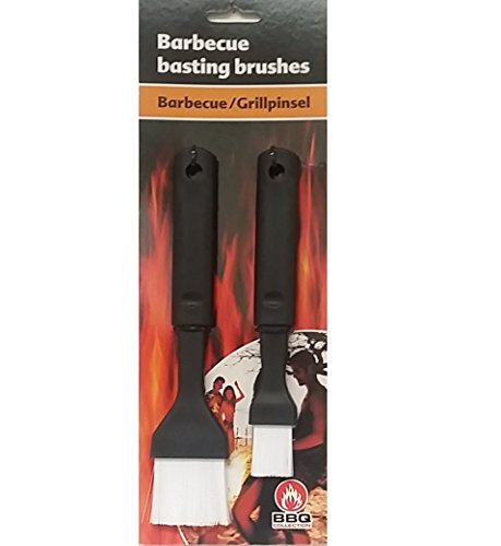Grill-Pinsel 2 Stück Set schwarz BBQ