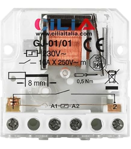 Relè Spst Hongfa HF152F-024-1HST Bobina 24V Dc Uscita Corrente 16A Tensione 250vac Hongfa Relay