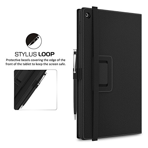 MoKo Fire HD 10 2015 Hülle – Kunstleder Ständer Schutzhülle Smart Cover mit Auto Schlaf / Wach Funktion und Stift-Schleife für Amazon Fire HD 10.1 Zoll (5. Generation – 2015 Modell), Don’t touch me - 5