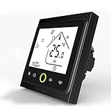 2. ★ COMPATIBLE: el termostato inteligente MOES se adapta a la mayoría de las calderas de agua, calderas de gas, sistemas de calentamiento de agua y equipos con voltaje de 95-240 V, 50/60 Hz, corriente 5A Máx. Controle de forma remota su sistema de calefacción desde su teléfono inteligente, sea conveniente y ahorre energía, compatible con Amazon Alexa y Google Home, IFTTT