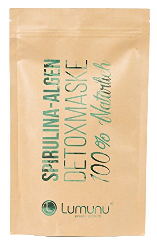 Deluxe Spirulina Detox maschera (250g), 100% natã  rliche Heil Terra contro pelle grassa & impurità della pelle, Reine Maschera zur Pore verfeinerung