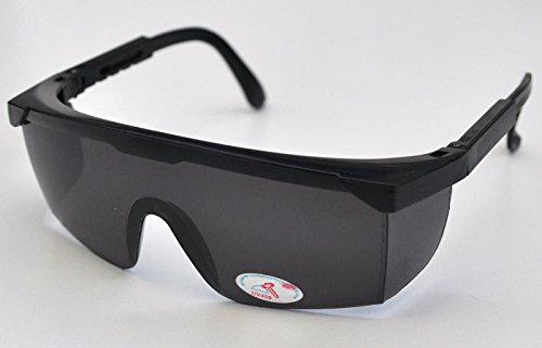 Arbeitsschutzbrille Sicherheitsbrille Schutzbrille Arbeitsbrille nach EN166 (getönt/schwarz)