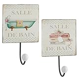 Set 2 Garderobenhaken Einzelne Salle De Bain