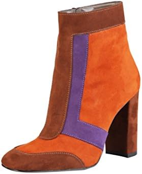Made In Italia Womens/Ladies Martina High Heel Ankle Boots (7 UK) (Brown/Orange/Purple)
