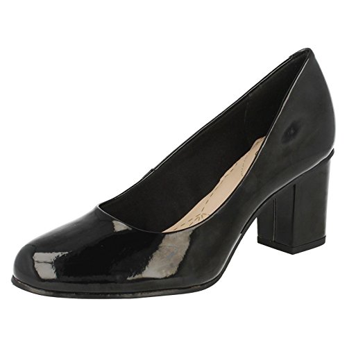 Preisvergleich Produktbild Clarks Aldwych Park Black Patent 7 UK D / 41 EU