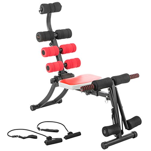 Ultrasport GymChair, Ganzkörpertrainer klappbar, Fitnessgerät für Zuhause, Heimtrainer mit Massagefunktion, Sportgerät für Ganzkörper Training für Bauch, Bizeps, Rücken, Arme