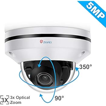 Ctronics Caméra de Surveillance IP sans Fil, Caméra de Sécurité WIFI HD