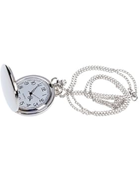 TOOGOO (R) Halskette Anhaenger Kette Taschenuhr Nettes Geschenk - Silber