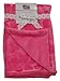 Baby’s 75x75 cm double layered loveheart jaquard coral fleece blankets pink