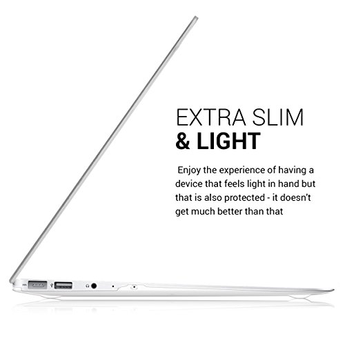 kwmobile Crystal Hülle für Apple MacBook Air 13″ (ab Mitte 2011) Hard Case – dünne durchsichtige transparente Schutzhülle Cover Tasche Wellen Design Blau Dunkelblau Transparent - 3