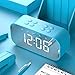 Produktbild CE-LXYYD AEC BT501 Tragbare drahtlose Bluetooth Lautsprecher Säule Subwoofer Musik Sound Box LED Zeit Snooze Wecker für PC Laptop Telefon,Blue