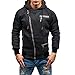Produktbild Btruely Kapuzenpullover Herren Hooded Sweatshirt Herbst Langarmshirt Männer Outwear Langarm T-Shirt Zipper Pullover Basic Hoodie
