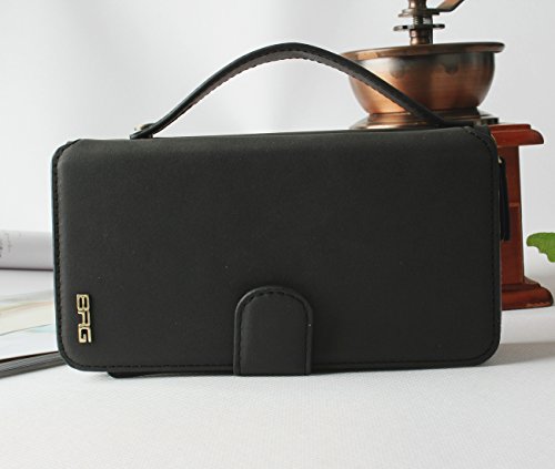 Galaxy S8 Hülle, Lively Life PU Leder Wallet Hülle Multifunktions Abnehmbare Reißverschluss Schutzhülle Flip Case Cover mit Kartenfächer Card Slot Geldbörse Geldbeutel Schutz Tasche für Samsung Galaxy S8 – Schwarz - 7