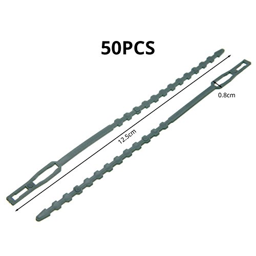 Preisvergleich Produktbild Dire-wolves Mehrere Kombinationen Wiederverwendbare Garten Kunststoff Pflanze Kabelbinder Baum Klettern Unterstützung Garten Blumentopf Blumen Pflanze Krawatte für Gartengeräte (B)