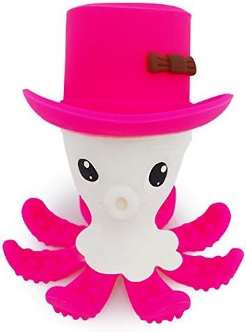 Baby Teether. CHRISTMAS OFFER. BPA Free. Soothes Teething pain. - Choice of 5 bright colours. Soft, Food Grade Silicone. No choking parts Safe. Fun teething toy. (Pink)