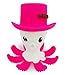 Produktbild BPA frei Baby- Beißring ,MÄRZANGEBOT hilft Gums zu stimulieren und Lindert Schmerzen beim Zahnen - Otto The Octopus . Auswahl aus 5 helle Farben, weiche , Lebensmittel Grage Silikon . Sicher und Fun (Rosa)