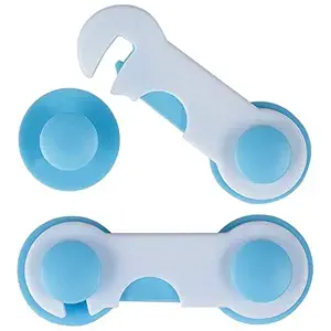 Right Products Baby Child Kids Safety Cabinet Door Fridge Drawer Cupboard Lock(2 pcs/Multi Color)