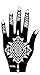 5 Sheets STENCILS TATTOO Set 5 Mehndi TemplateTattoo Henna Designs for Hand - single use - for Henna Tattoo Glitter Tattoo Airbrush Tattoo