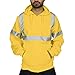 Produktbild LoveLeiter Herren Sweatshirt Männer Road Work Warnschutz Rollkragen Pullover Langarm Rundhalsausschnitt Kapuzenpulli Tops Weich und bequem Bluse Parka Oberteile, Road Work Warnschutz Pullover