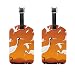 Produktbild COOSUN Fliegen Cranes Kofferanhänger Reise Labels Tag-Namenskartenhalter für Gepäck Koffer Tasche Rucksäcke, 2 Pcs Mittel Mehrfarbig