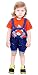 ahhaaaa kids Denim Dungaree with T shirt RS.499.00