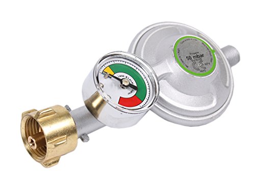 Gasdruckregler 50mbar 1,5kg/h mit Manometer für Heimgebrauch - 3