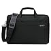 Produktbild KIPIG Laptop Schultertasche 14 Zoll, Laptoptasche Hülle wasserdicht mit leicht zu greifenden Griffen und Abnehmbarem Schultergurt für Laptop/Ultrabook / MacBook 13,3-14 Zoll (schwarz)