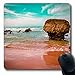 Produktbild Luancrop Mousepads Wellen-Goldstrand-Strandküste von Algave Portugal Natur-Bildung längliches Spiel Mousepad rutschfeste Gummimatte