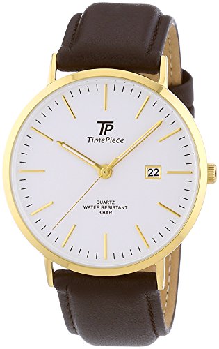 Time Piece Herren-Armbanduhr Classic Analog Quarz Leder TPGS-32370-41L Time Piece Herren-Armbanduhr Classic Analog Quarz Leder TPGS-32370-41L
