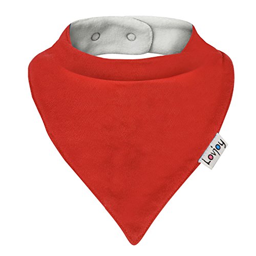 Lovjoy Bandana Geifer Baby Lätzchen (5 PACK – Color Rush ) Super Absorbent & Soft für ultimativen Komfort mit justierbarem Snaps- Netter Baby-Geschenk für Jungen und Mädchen. - 2