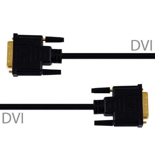 CSL – 7,5m High Speed DVI zu DVI Kabel | Dual Link 24+1 | vergoldete Kontakte | HDTV Auflösungen bis 2560×1600 | 2x Ferritkern | verzinnte OFC Kupferleiter | x.v.Color - 4