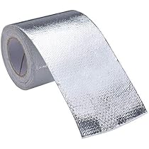 NATGIC - Kit di avvolgimento termico di scarico per auto, moto, 15 m, in fibra di vetro, con 8 fascette di bloccaggio in acciaio inox da 30 cm, colore: nero
