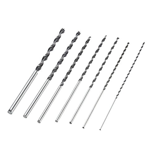 Hikenn Zentrierspitze Holzbohrer 7 teile/satz 300mm Lange Brad Punkt High-carbon Stahl Holz Bohrer Set - 2