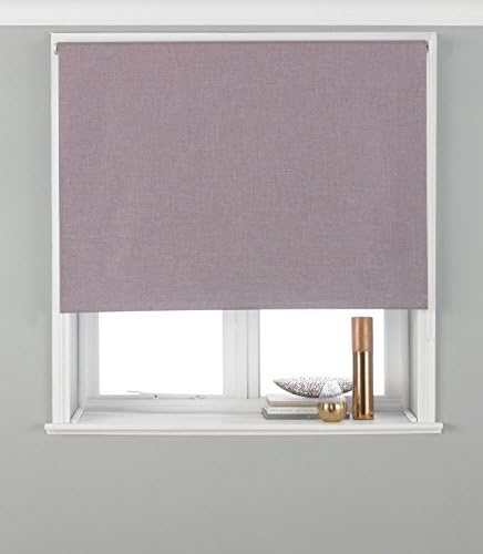 PLAIN MAUVE PURPLE BLACKOUT LINED 24" X 64" - 61CM X 162CM ROLLER BLIND